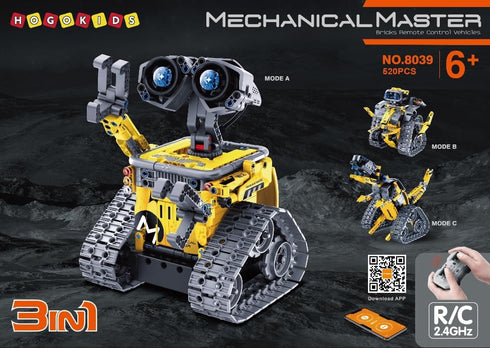 HOGOKIDS Robot Building Toys for Kids - 5 in 1 Remote & APP Controlled Building Set, STEM Toys for Boys Girls Age 6-12