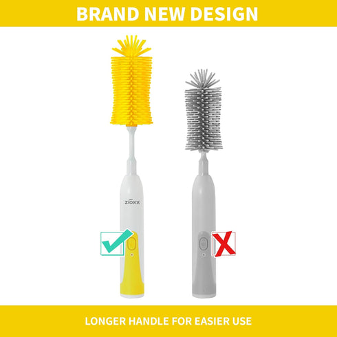 Electric Bottle Brush Cleaner, Portable Electric Baby Bottle Brush Cleaner for Travel, Rechargable Travel Bottle