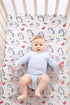Jola's House 4 Pack Set Soft Baby Girl Crib Sheets for Standard Crib Mattress Unicron Rainbow Heart Cute Neutral