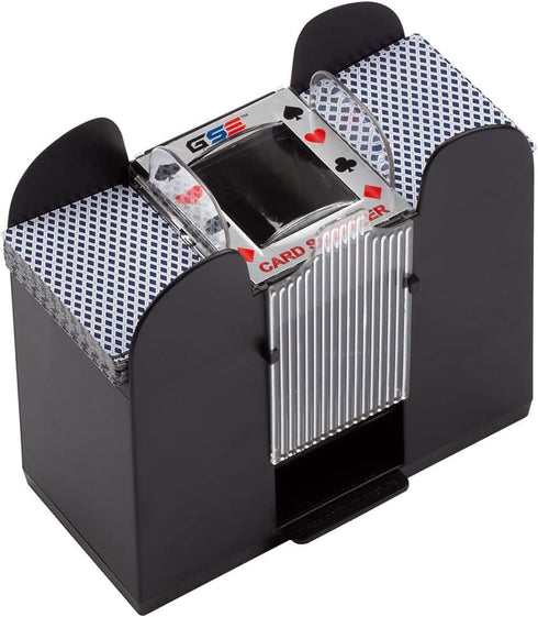 GSE Games & Sports Expert 6-Deck Automatic Card Shuffler – Battery-Operated Electric Shuffler