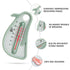 MUELODSIC Cartoon Penguin Shaped Water Thermometer for Bathtub Semi-Embedded Design Bath Temperature Lightweight