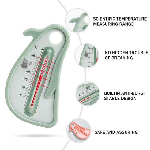 Yardwe Bath Thermometer for Tub and Water with Cartoon Bird Design, Floating Bath Temperature Sensor for Boys and, Safe