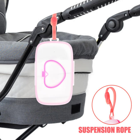 Healifty Baby Wipes Dispenser Box Portable Wet Tissue Pouch Case with Belt Clip for on The Go Lightweight Travel Wipe