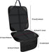 Car Seat Protectors for Child Car Seats - 1 Pack Waterproof Leather with Non-Slip Bottom, Large Mesh Pockets