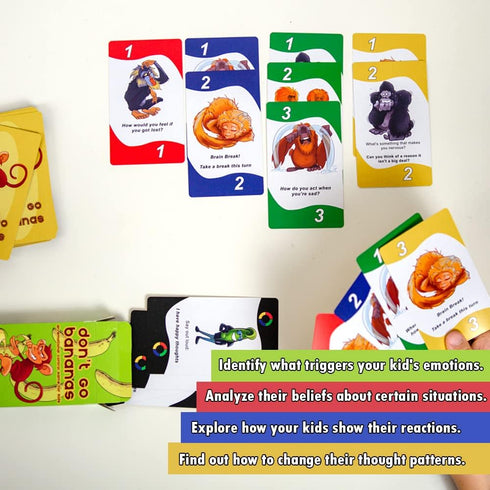 da Vinci's Room Don't Go Bananas - A CBT Therapy Game for Kids to Work on Controlling Strong Emotions - Counseling