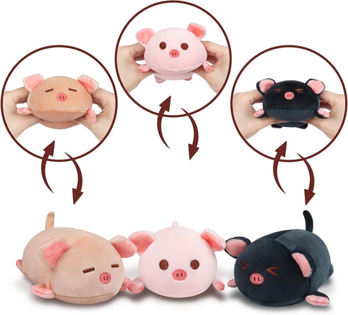 Mommy 19.6 3 Plush,4 Achwishap Pig Stuffed Animal with Pig Babies PCS Cute Pig Plushie Pillow,Kawaii Plush Toys Soft