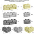 Classic Building Bricks, 300 Pcs Masonry Profile Bricks, Wall Bricks Blocks, Compatible with Lego Parts and Pieces(300 Pcs)