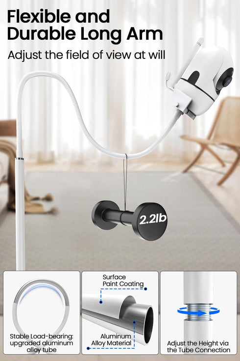 Yaekea HB6550/HB65/HB6560/HB6340/HB6339/Camera 1/4 DXR-8 PRO/DXR-8 Baby Monitor Floor Stand Holder Mount Compatible