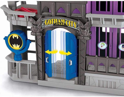 Fisher-Price Imaginext DC Super Friends Gotham City Jail Playset with Batman and Bane Figures, Ages 3-8