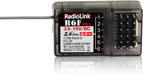 Radiolink 2.4Ghz R6F 6 Channels RC Receiver Long Distance Control for Car/Boat Surface