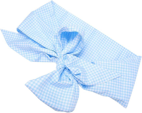 VGEBY Newborn Swaddle Sash, Maternity Bow Sash, Infant Blanket Swaddling Blankets (light blue plaid)