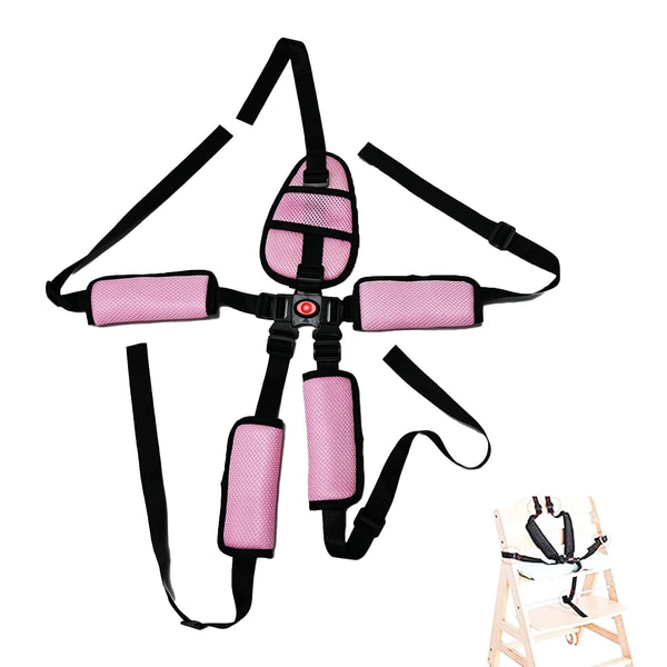 Dakexiong Universal 5 Point Harness Baby Chest Harness for High Chair/Stroller, Harness Belt