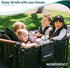 WONDERFOLD W2 Flex Snack Tray for Stroller Wagon with Convertible Cup Holders & Adjustable Sidewalls to Maximize Space