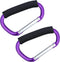 JIALEEY Strong Large Durable Buggy Carabiner Stroller Hooks, Mummy Clip for Pram, Pushchair, Grocery Holder, 2 Pack