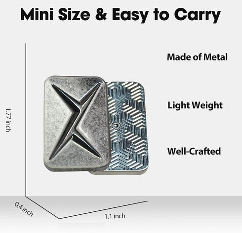 Lightning Infinite Fidget Slider Metal Magnetic Haptic Fidget Toys for Adults Anxiety/ADHD/Stress Relief (Industrial