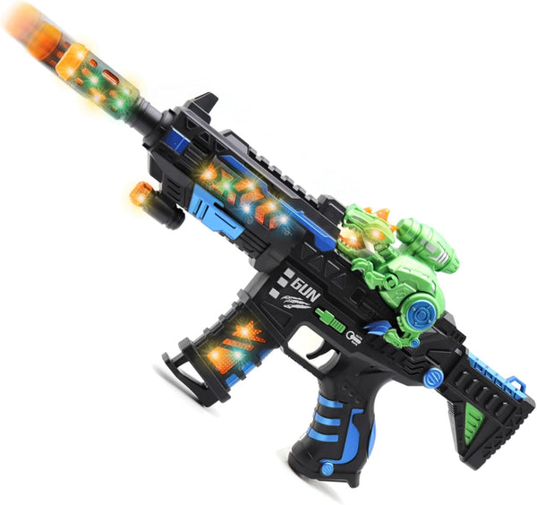 DaoDaoZhu Dinosaur Light Up Toy Gun with Sound Effects, Noise-Making Gun Toys