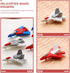 jojofuny 18Pcs Cartoon Helicopter and Airplane Erasers, Cute Novelty Puzzle Erasers for Party Favors