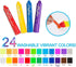 24 MayMoi Tempera Paint Sticks - Bright Colors, Quick Drying, Easy to Color and Washable Crayons for Teens and Students