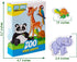 ZOO Animal Magnets for Kids - Large Fridge Magnets for Toddlers - Educational Magnetic Toys for 3 Year Olds - Jungle
