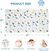 REMASS 6-Layer 25x51inches 0-4 Muslin Hooded Towel Made from Organic Cotton Cotton Bath Towel, Soft Bath Towels
