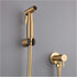 MUOBSBJRX ToiletSprayer Brushed Gold Angle Valve Faucet Sprayer Full Pressure and Leakproof HandheldToilet Sprayer