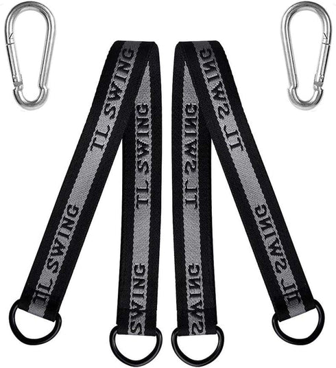 Hammock Tree Straps for Baby Swing Outdoor, Durable Children Rope Swing Set Hanging Straps Kit with Safer Lock Snap Hook