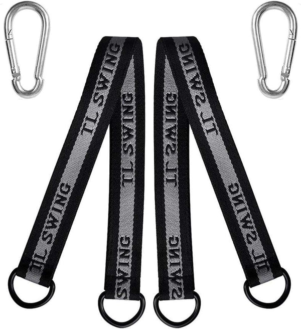 Hammock Tree Straps for Baby Swing Outdoor, Durable Children Rope Swing Set Hanging Straps Kit with Safer Lock Snap Hook
