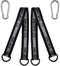 Hammock Tree Straps for Baby Swing Outdoor, Durable Children Rope Swing Set Hanging Straps Kit with Safer Lock Snap Hook