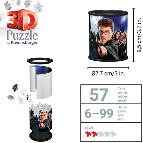 Ravensburger Harry Potter Pencil Cup 3D Puzzle for Kids - Every Piece is Unique, Perfectly Fits Together