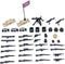 Weapons Pack Military Accessories, WWII Soldier Model Toys, Compatible with Mini Figure Brick Toy for Boys Age 3+