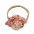 cherrboll 4pcs Baby Girl Flower Headbands, Super Soft & Stretchy Nylon Floral Hairbands for Newborns