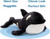 31.5Inch MorisMos Orca Stuffed Animal, Realistic Stuffed Orca Plush Toy, Soft Killer Whale Stuffed Animal Toy Sea