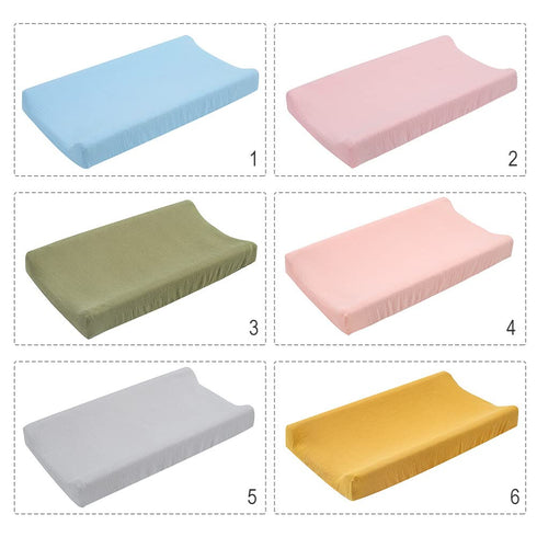 Newborn,32in 16in 5in,Ginger Cotton Changing Pad Cover,Unisex Diaper Change Table Sheet Ultra Soft Diaper Change Table