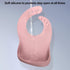 Set of 3 Silicone Bibs for Babies Toddler Girls - Soft Adjustable Waterproof Bibs for Baby Feeding Essentials