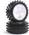 Losi 4 Row Rear Tires Mounted White 2 Mini JRX2 LOS41024