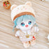 niannyyhouse Bear Suit Dress Up Hat T-Shirt Vest Pants Shoes Backpack 7.8in(20cm) Plush Doll Stuffed Figures Toys Clothes Accessories