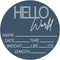 Hello World Newborn Sign - Baby Name Birth Announcement Plaque for Hospital