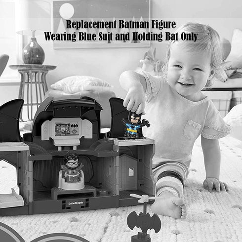 Replacement Parts for Fisher-Price Little People Batcave - DC Super-Friends Playset, Replacement Batman Figure