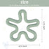 Store 3 Pack 0-6 0-12 0-24 0-36 Fu Coral Flower Ring Teether Baby Teething Toys Silicone Teether Ring Toys for Babies