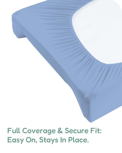 TOTCHILL 2 Pack Extra Stretchy Changing Pad Cover, Ultra Soft Premium Jersey Knit Changing Pad Sheets, Unisex for Boys