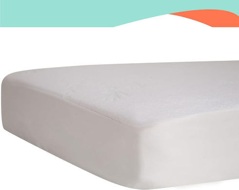 28x52 inches (2 Pack) Bamboo Rayon Baby Crib Mattress Protector - Waterproof Breathable Cooling Fitted Mattress Cover