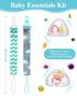 sopkdey Set Pacifier Case, Holder for Traveling Baby Essentials - BPA Free