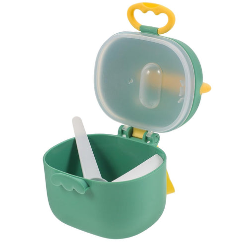 LIOOBO Portable Formula Dispenser Container with Four Compartments Sealed Milk Powder Holder for