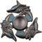 Fidget Spinner Metal Hand Spinner EDC Toy - Ultra Durable High Speed Anxiety Relief, Black Fox