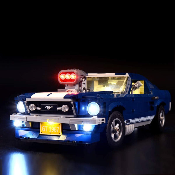 BRIKSMAX Led Lighting Kit for Ford Mustang - Compatible with Lego 10265 Building Blocks Model