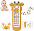 Baby TV Remote Control Toy with Soft Silicone Cover, Musical Realistic Play Remote Toy for 6M+ Boy and Girls
