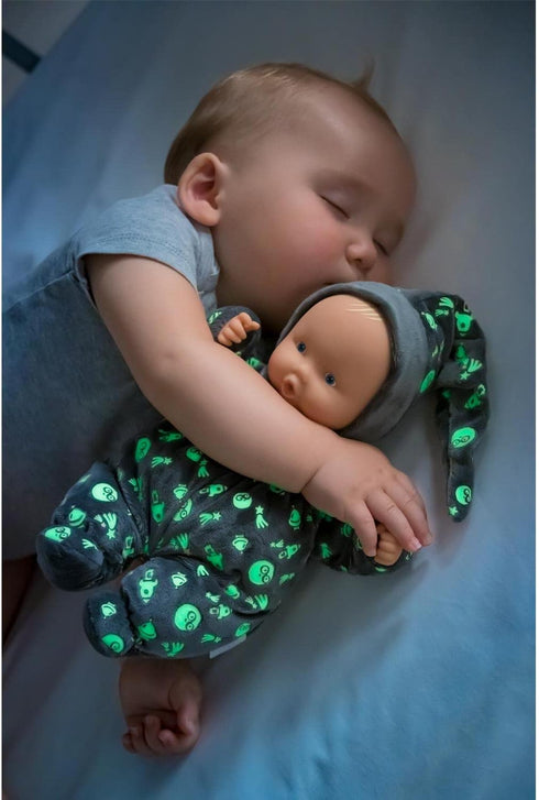Corolle Mon Doudou Babipouce Glow in The Dark Baby Doll - Extra Soft 11" Cuddly Doll with Vanilla Scent, Washable