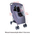 Winter Stroller Weather Shield, Universal Baby Stroller Rain Cover, Waterproof, Dark Gray