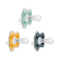 Dr. Brown's Advantage One-Piece Silicone Baby Pacifier, Fully Symmetrical Soother, Dark Gray/Green/Yellow,