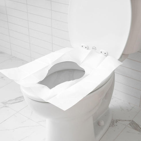 Restogoods 40 (40) Pcs XL Extra Large & Thick Disposable Toilet Seat Covers Outdoor Travel Porta Potty